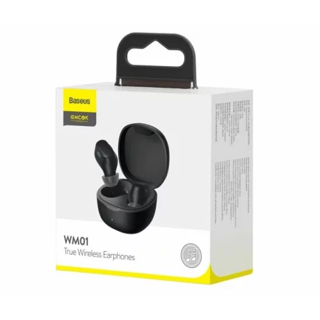 Casti wireless Baseus Encok negru NGTW240001