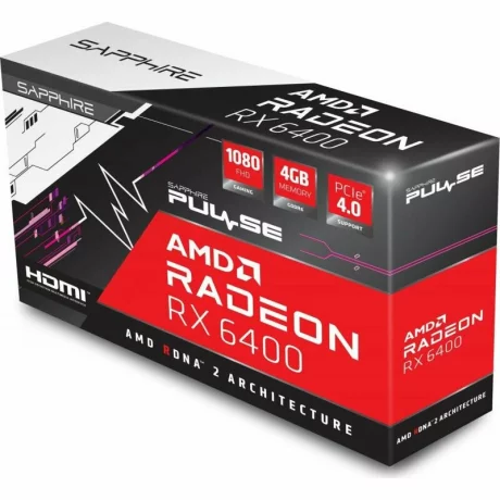 Placa video Sapphire PULSE AMD Radeon RX 6400 4GB