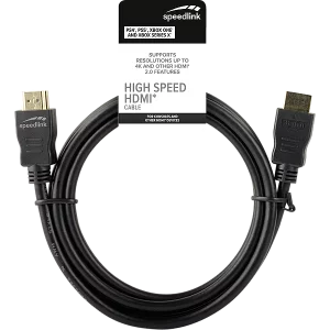 Cablu HDMI SPEEDLINK 4K PS5/PS4/Xbox 1.5M negru