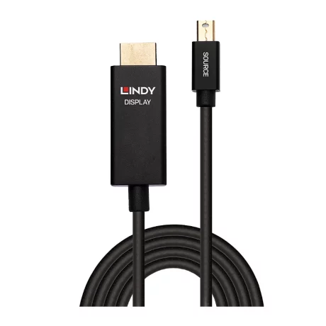 Cablu video Cablu Lindy 1m Mini DP la HDMI (HDR)