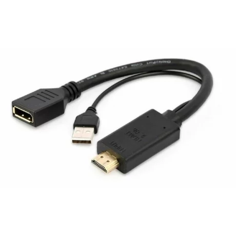 Cablu video GEMBIRD A-HDMIM-DPF-01 Active 4K HDMI to DisplayPort