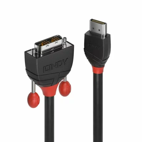 Cablu video Lindy Cablu HDMI la DVI-D 1m, negru