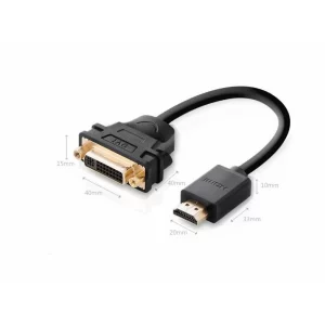 Cablu video Ugreen HDMI la DVI 0.2m negru 20136