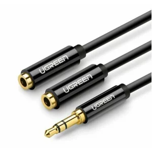 Cablu audio Ugreen 3.5 mm jack la 2 x 3.5 mm jack negru 20816