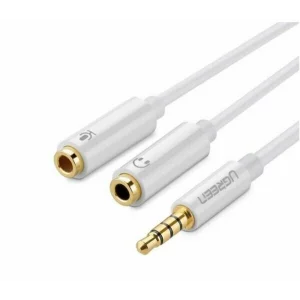 Cablu audio Ugreen 0.20 m alb 10789