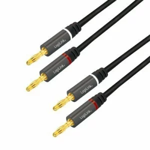 Cablu audio LOGILINK  stereo 2 x 2.5 mm jack 5m negru CA1211