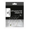 Kit adaptor Gembird UTP  PP12-POE-0.15M-W