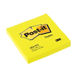 Notes adeziv neon, 76 x 76 mm, 100 file, Post-it