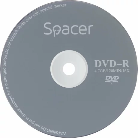 DVD-R SPACER 4.7GB, viteza 16x, 1 buc, plic, &quot;DVDR01&quot;