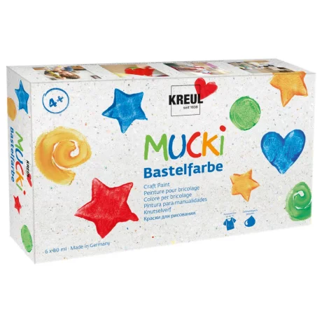 Craft Paint Mucki, set 6 x 80 ml