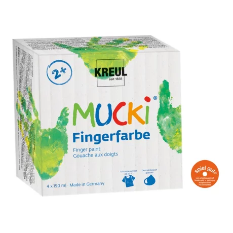 Finger Paint Mucki, set 4 x 150 ml