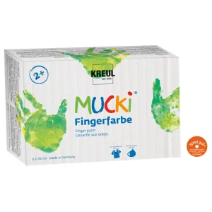 Finger Paint Mucki, set 6 x 150 ml