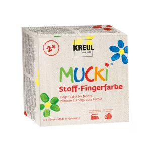 Finger Paint pentru tesaturi Mucki, set 4 x 150 ml