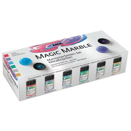 Magic Marble Marbling Chalky Living Kreul, set 6 buc x 20 ml