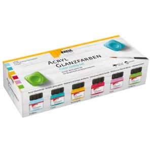 Vopsea acrilica glossy Color Living Kreul, set 6 buc x 20 ml