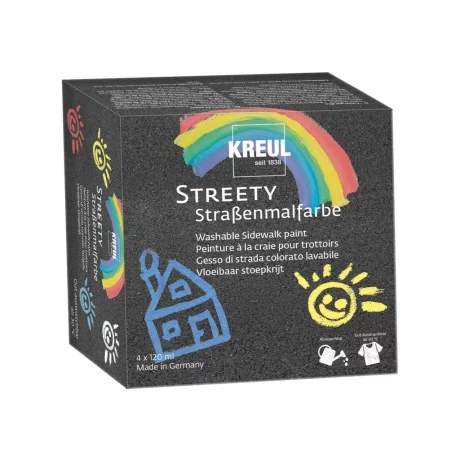 Vopsea Streety Sidewalk Kreul, set 4 x 120 ml