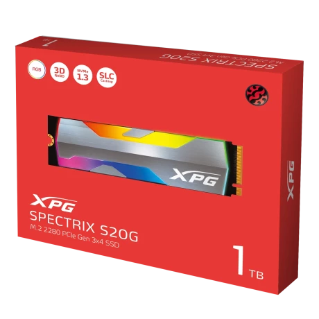SSD ADATA, XPG SPECTRIX S20G, 1 TB, M.2, PCIe Gen3.0 x4