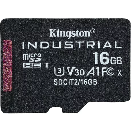 16GB microSDHC Industrial C10 A1 pSLC Card Single Pack w/o Adapter, &quot;SDCIT2/16GBSP&quot; (timbru verde 0.03 lei)