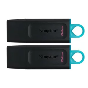 64GB USB3.2 Gen 1 DataTraveler Exodia (Black + Teal) - 2 Pieces, &quot;DTX/64GB-2P&quot; (timbru verde 0.03 lei)