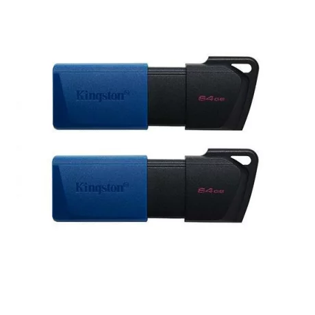 64GB USB3.2 Gen 1 DataTraveler Exodia M (Black + Blue) - 2 Pieces, &quot;DTXM/64GB-2P&quot; (timbru verde 0.03 lei)