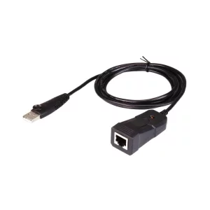 ADAPTOR USB ATEN, USB 2.0 (T) la RJ-45 (M), 1.2 m, negru,&quot;UC232B-AT&quot; (timbru verde 0.08 lei)