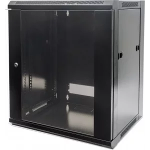 CABINET 19&quot; INTELLINET 12U 570x600mm, fixare pe perete, Flatpack (dezasamblat), Black, 635 (h) x 570 (w) x 600 (d) mm &quot;711883&quot;