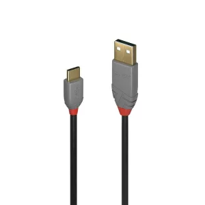 CABLU alimentare si date Lindy pt.smartphone  USB Type-C (T) la USB 2.0 (T), 3 m, PVC, negru, &quot;LY-36888&quot; (timbru verde 0.08 lei)