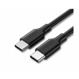 CABLU alimentare si date Ugreen, &quot;US286&quot;, Fast Charging Data Cable pt. smartphone, USB Type-C la USB Type-C 60W/3A, nickel plating, PVC, 3m, negru &quot;60788&quot; (timbru verde 0.08 lei) - 6957303867882