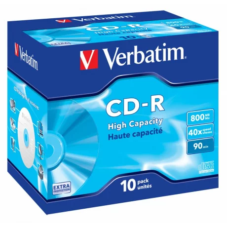 CD-R EXTRA PROTECTION SURFACE, 40X, 800MB, Jewel Case set 10 buc, &quot;43428-Pack&quot;