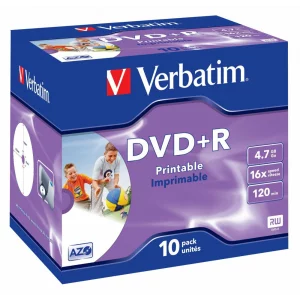 DVD+R AZO WIDE PRINTABLE SURFACE, 16X, 4.7GB, Jewel Case set 10 buc, &quot;43508-Pack&quot;