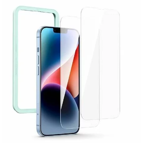 FOLIE STICLA  Ugreen, &quot;SP272&quot; pentru Iphone 14 Pro Max, grosime 0.3mm, acoperire totala ecran, Tempered Glass cu unealta aliniere inclusa, pachetul include 2 bucati &quot;90950&quot; -