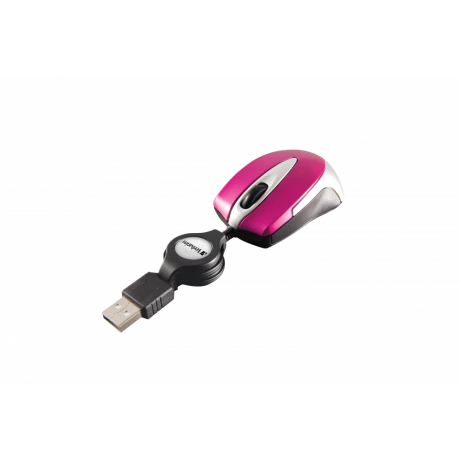 GO MINI OPTICAL TRAVEL MOUSE HOT PINK &quot;49021&quot; (timbru verde 0.18 lei)