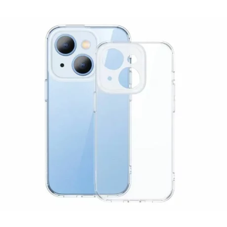 HUSA SMARTPHONE Baseus Illusion Series, pentru Iphone 14 Plus, contine protectie lentile camere, material silicon, transparent &quot;ARHJ010002&quot; - 6932172614966