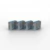 Lindy USB Port Locks 4x Blue+Key, &quot;LY-40452&quot;