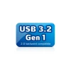 MEMORIE USB 3.2 ADATA 32 GB, cu capac, carcasa aluminiu, albastru, &quot;AS102P-32G-RBL&quot; (timbru verde 0.03 lei)