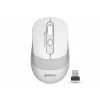 MOUSE A4tech, gaming, wireless, 2.4GHz, optic, 2000 dpi, butoane/scroll 4/1, buton selectare viteza,  alb/ gri, &quot;FG10 White&quot; (timbru verde 0.18 lei)