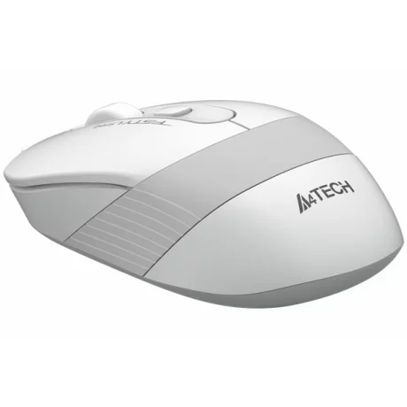 MOUSE A4tech, gaming, wireless, 2.4GHz, optic, 2000 dpi, butoane/scroll 4/1, buton selectare viteza,  alb/ gri, &quot;FG10 White&quot; (timbru verde 0.18 lei)