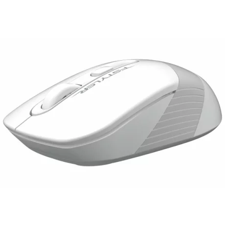 MOUSE A4tech, gaming, wireless, 2.4GHz, optic, 2000 dpi, butoane/scroll 4/1, buton selectare viteza,  alb/ gri, &quot;FG10 White&quot; (timbru verde 0.18 lei)