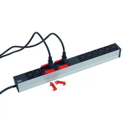 PDU BACHMANN, 1U pt. rack 19 inch, 12 prize IEC, intrare Schuko, max 16 A, cablu 2 m, negru, &quot;333.616&quot; (timbru verde 4 lei)