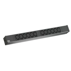 PDU BACHMANN, 1U pt. rack 19 inch, 12 prize IEC, intrare Schuko, max 16 A, cablu 2 m, negru, &quot;333.616&quot; (timbru verde 4 lei)