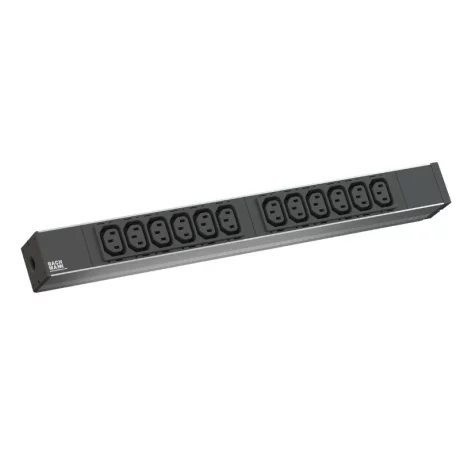 PDU BACHMANN, 1U pt. rack 19 inch, 12 prize IEC, intrare Schuko, max 16 A, cablu 2 m, negru, &quot;333.616&quot; (timbru verde 4 lei)