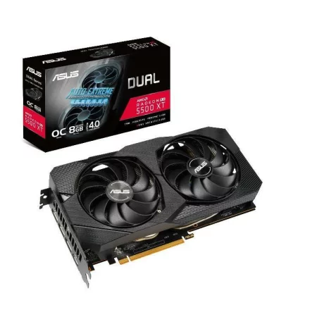 PLACA VIDEO ASUS AMD ROG STRIX Radeon RX5500 XT, 8 GB GDDR6 128 biti, PCI Express 4.0 x 16, HDMI, Display Port x 3, sistem racire aer activ, &quot;DUAL-RX5500XT-O8G-EVO&quot;