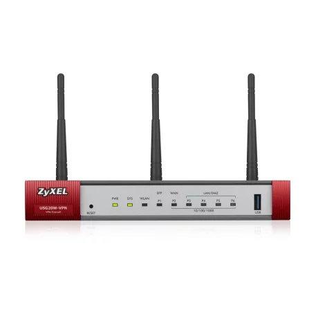 ROUTER ZYXEL ZyWall USG 20W, wired, port LAN 10/100/1000 x 4, port WAN 10/100/1000 x 1, &quot;USG20W-VPN-EU0101F&quot; (timbru verde 0.8 lei)