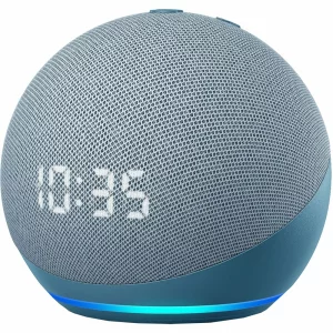 SmartGadget Amazon Echo Dot (4th Gen) Smart speaker with Alexa (usa) + EU adapter included  Twilight Blue, &quot;PHT14651&quot;(timbru verde 0.8 lei)
