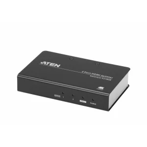 SPLITTER video ATEN, split HDMI la 2 monitoare, conector 1: HDMI (M); conector 2: HDMI (M) x 2, &quot;VS182B-AT-G&quot; (timbru verde 0.8 lei)