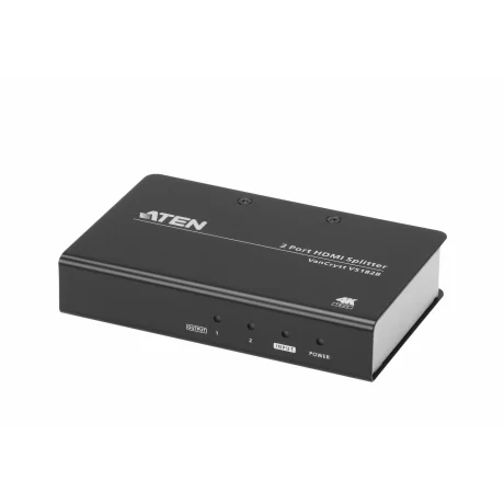 SPLITTER video ATEN, split HDMI la 2 monitoare, conector 1: HDMI (M); conector 2: HDMI (M) x 2, &quot;VS182B-AT-G&quot; (timbru verde 0.8 lei)