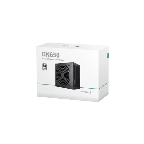 SURSA DeepCool DN650, 650W (real), 120mm silent fan, 80 PLUS &amp;amp; max 85% eficienta, 4x PCI-E (6+2), 5x S-ATA, &quot;DP-230EU-DN650&quot;, (timbru verde 2 lei)