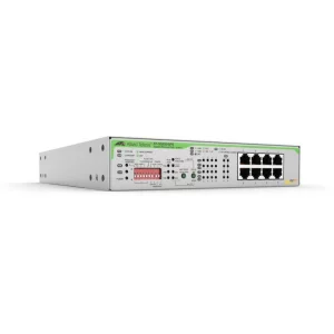 SWITCH. PoE Allied Telesis, port Gigabit x 8, rackabil, carcasa metalica, &quot;AT-GS920/8PS-50&quot; (timbru verde 2 lei)