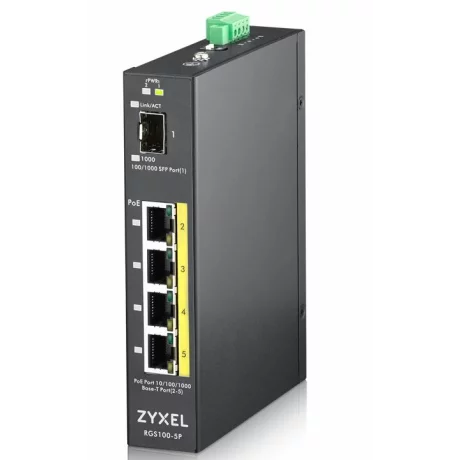 SWITCH PoE ZYXEL, port Gigabit x 48, SFP SFP x 1, carcasa metalica, &quot;RGS100-5P-ZZ0101F&quot; (timbru verde 2 lei)