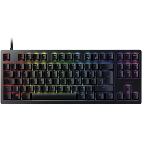 TASTATURA RAZER - gaming, &quot;HUNTSMAN&quot;, wireless | cu fir, 87 taste format TKL (fara keypad), USB, negru, &quot;RZ03-03080300-R3G1&quot; (timbru verde 0.8 lei)